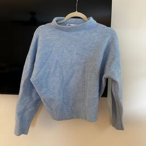 Zara Light Blue Sweater Size Small